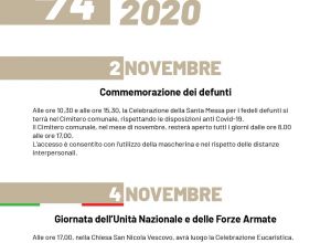 2/4 NOVEMBRE 2020_Programma