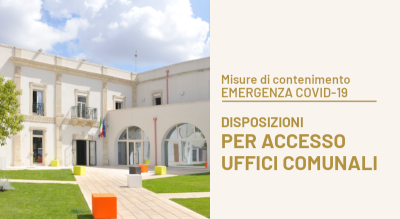 Nuove disposizioni per l'accesso agli uffici comunali