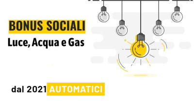 Acqua, luce, gas: nel 2021 bonus automatici per famiglie in disagio economico