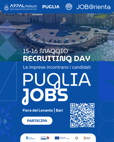 Job&Orienta Bari, con Arpal Puglia il grande recruiting day per chi cerca...