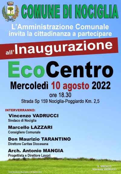 Inaugurazione EcoCentro