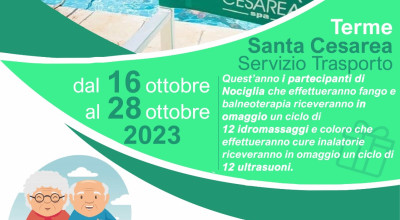 CURE TERMALI SANTA CESAREA - DAL 16 OTTOBRE AL 28 OTTOBRE 2023 