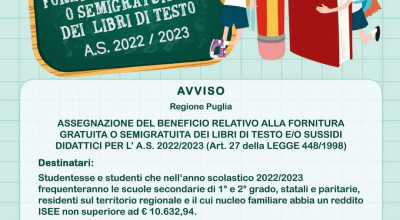 Assegnazione del beneficio relativo alla fornitura gratuita o semigratuita de...