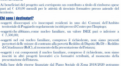 Avviso Pubblico per l'attivazione di percorsi per l'inclusione socio-lavorativa