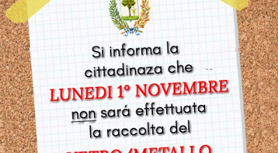 Raccolta differenziata: variazione calendario